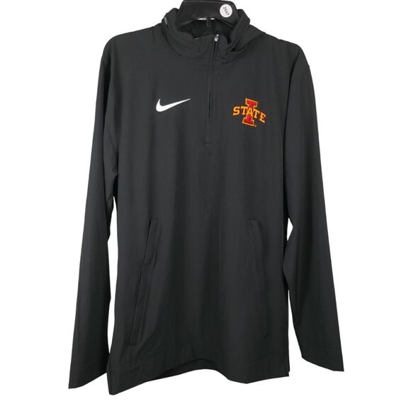 Nike Men's Iowa State Cyclones Coaches Dri-FIT Mid Weight Half-Zip Hoodie S - Picture 1 of 10